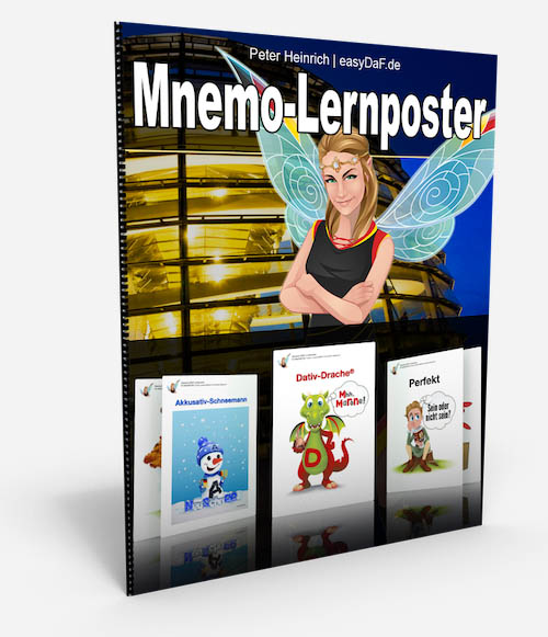 Lernposter Deutsch lernen mit Mnemotechniken - Lernposter